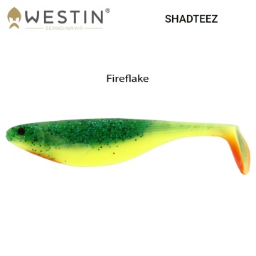 Westin Shad Teez Fireflake 12 см | Силиконовая рыбка