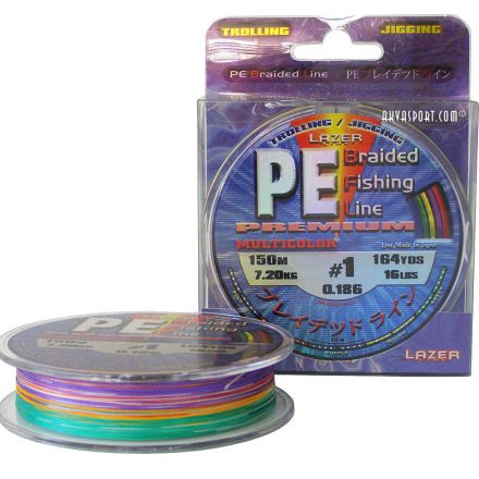 Плетеное волокно Lazer PE Braid Multicolor 150м