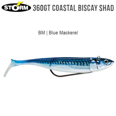 Силиконов шад Storm 360GT Coastal Biscay Shad 9cm | BSCS09 | BM