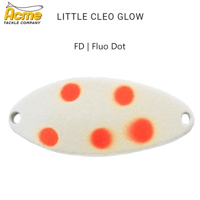 Блесна Little Cleo Glow | цвят GLFD | Glow Fluo Dot