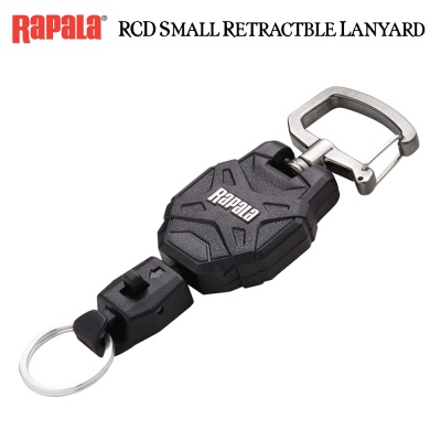Rapala RCD Small Retractable Lanyard 70cm | Черен цвят