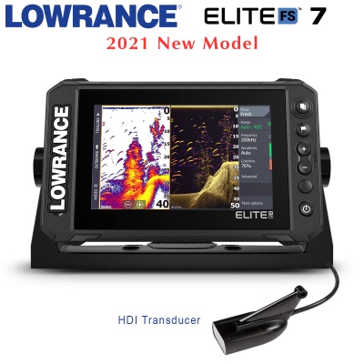 Сонар Lowrance Elite-7 FS + сонда HDI | Екран Fish Reveal
