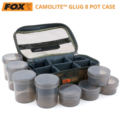 Fox Camolite Glug 8 Pot Case | Чанта с кутии за стръв