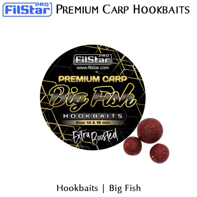 Big Fish | Твърди протеинови топчета | Hookbaits | 14 & 18mm | Filstar Premium Carp Hookbaits | AkvaSport.com