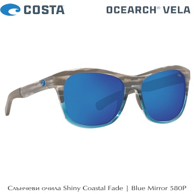 Sunglasses Costa Ocearch Vela | Shiny Coastal Fade | Blue Mirror 580P