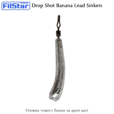 Оловна тежест банан за дроп шот Filstar Drop Shot Banana