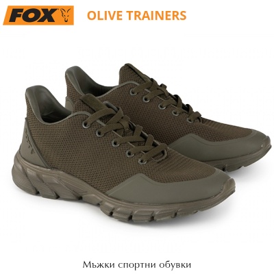 Оливковые кроссовки Fox | Мужские дышащие кроссовки