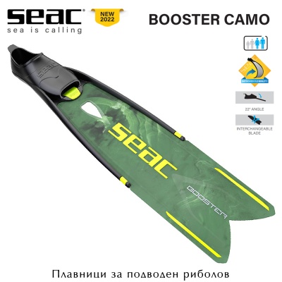 Seac Booster Camo Fins | Green