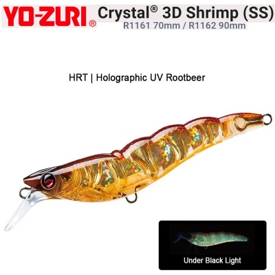 Yo-Zuri Crystal 3D Shrimp SS | R1161 70mm / R1162 90mm | HRT
